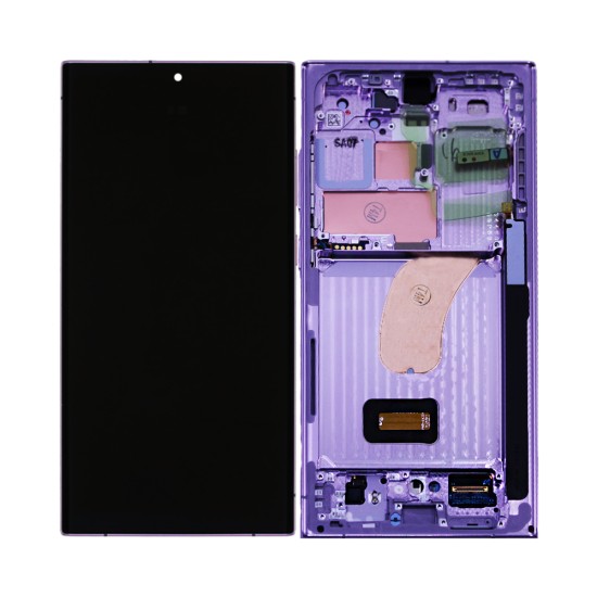 Touch+Display With Frame Samsung Galaxy S23 Ultra 5g/S918 6.8" Service Pack (GH82-30465D/30466D) Lavender